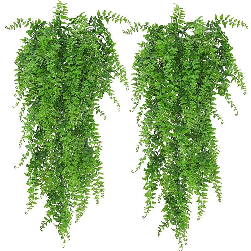 Huryfox Planta Artificial Colgante de Helecho