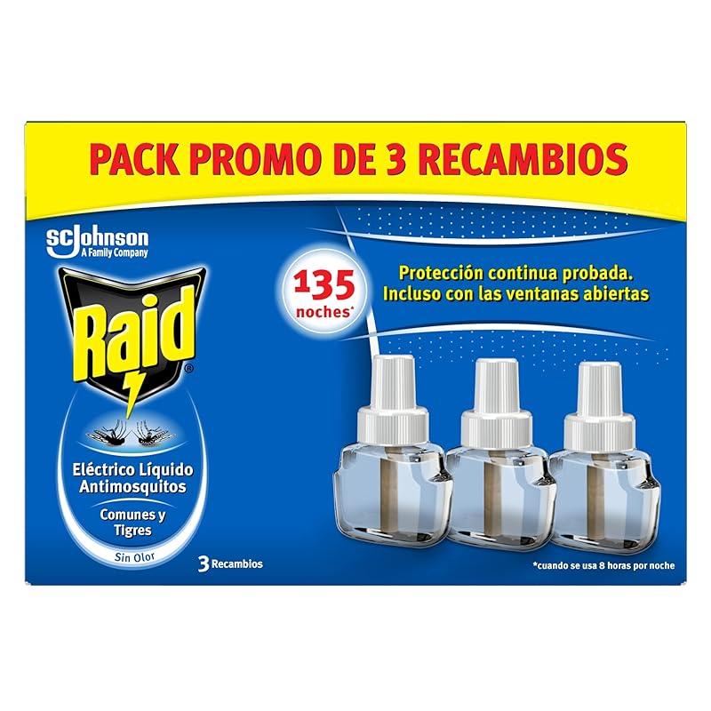 Mi opinión sobre los recambios Raid líquido 3pack para mosquitos.